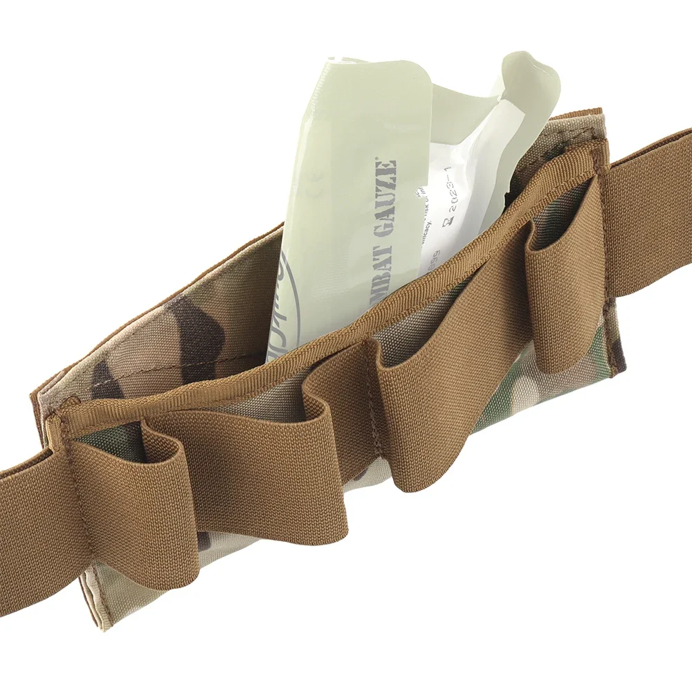 Forro fijo médico táctico, placa Base de bucle de gancho mágico, bolsa de caza al aire libre, forro de banda elástica, Kit fijo de herramientas médicas - imagen 5