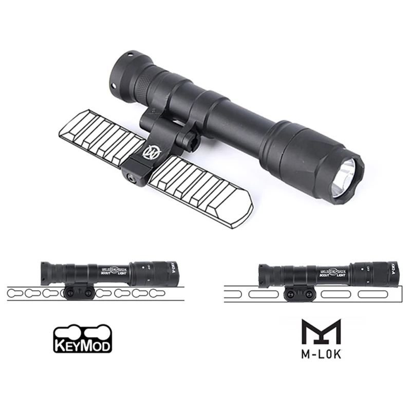 WADSN-linterna táctica M640 para Rifle AR15, luz estroboscópica Mlok Keymod Picatinny, riel de 20mm, lámpara de caza Airsoft para exteriores - imagen 2