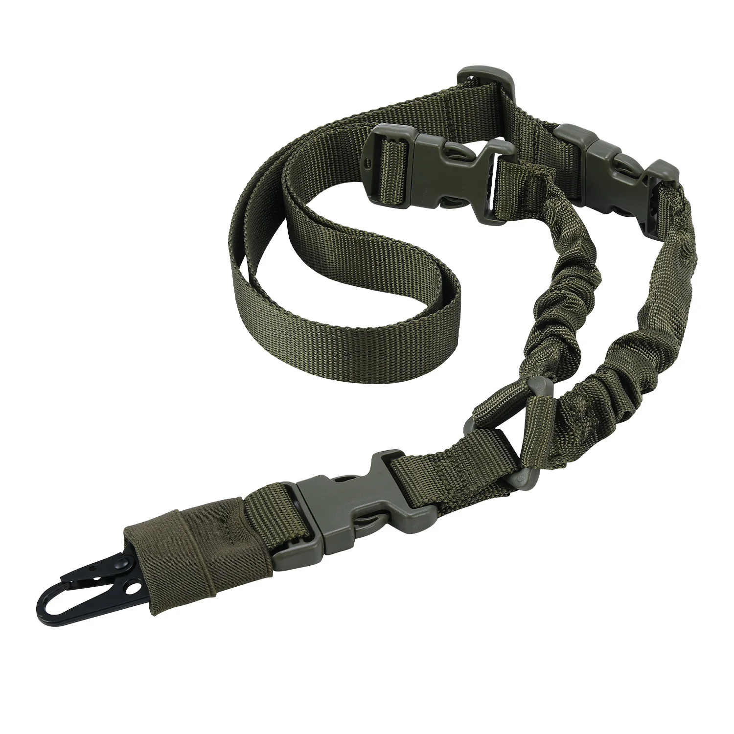 Cinturón para pistola de tiro, accesorios de caza, equipo táctico, eslinga para pistola de un solo punto, correa para el hombro, cinturón de cuerda para Rifle con hebilla de Metal - imagen 3