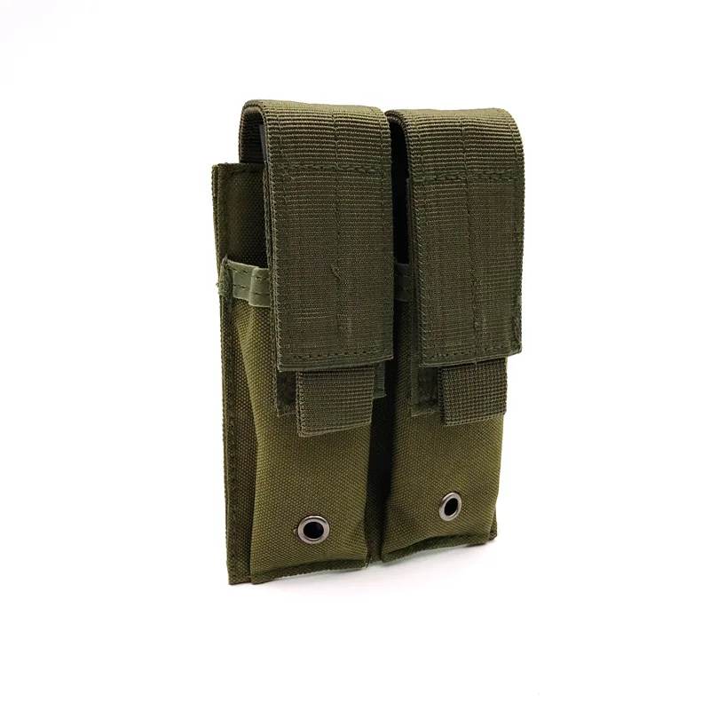 Bolsa de doble cargador para exteriores, accesorio multifunción para colgar, chaleco táctico, Molle, accesorio, Universal, 9MM Mag - imagen 3