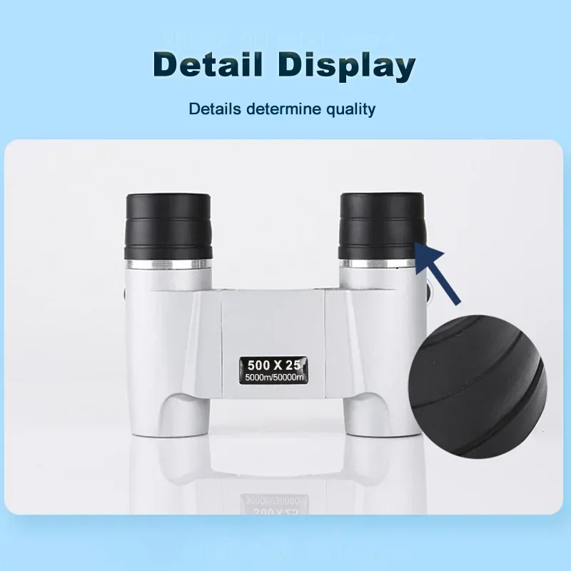 Telescopio Monocular profesional de largo alcance, binoculares potentes de enfoque automático, 500x25, 50000M, Mini portátil, HD, impermeable - imagen 5