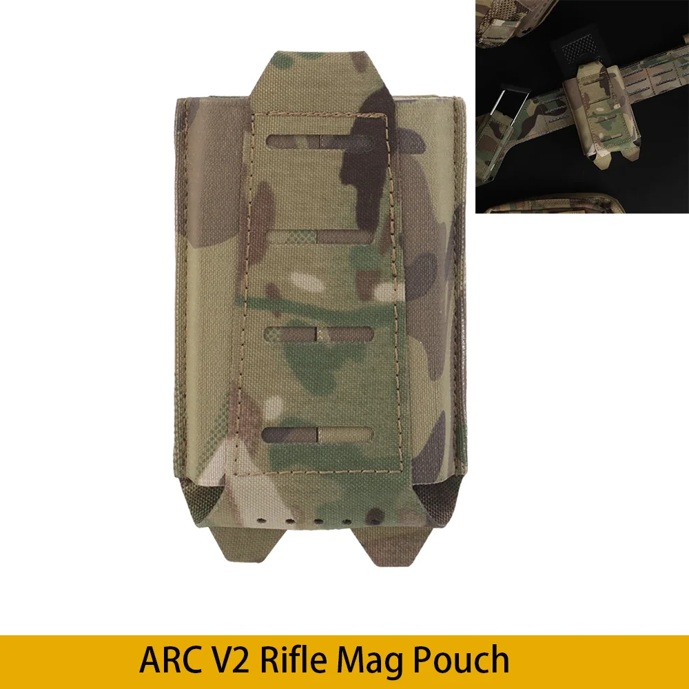 Bolsa táctica para Rifle ARC V2, bolsa para una sola revista 556 762 AK M4, bolsa elástica para Mag, cinturón Molle PALS, accesorios de caza Airsoft - imagen 2