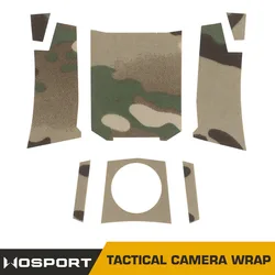 Modelo de cámara táctica Camou Magic Patch, caza al aire libre ciclismo CS juego casco cámara envoltura cinta mágica
