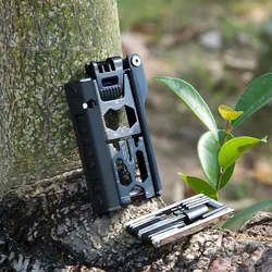 Juego combinado de herramientas multifunción desmontable 38 en 1 para bicicleta, herramientas de reparación de emergencia para montar, llave para bicicleta, puntas de destornillador NA74