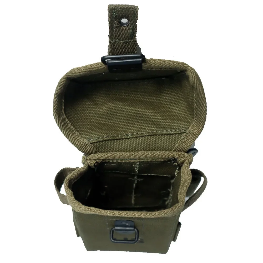 Segunda Guerra Mundial WW2 M1956 bolsa larga 20a Molle bolso duro réplica WW2 EE. UU. Vietnam, bolsa táctica de lona Universal para hombres - imagen 3