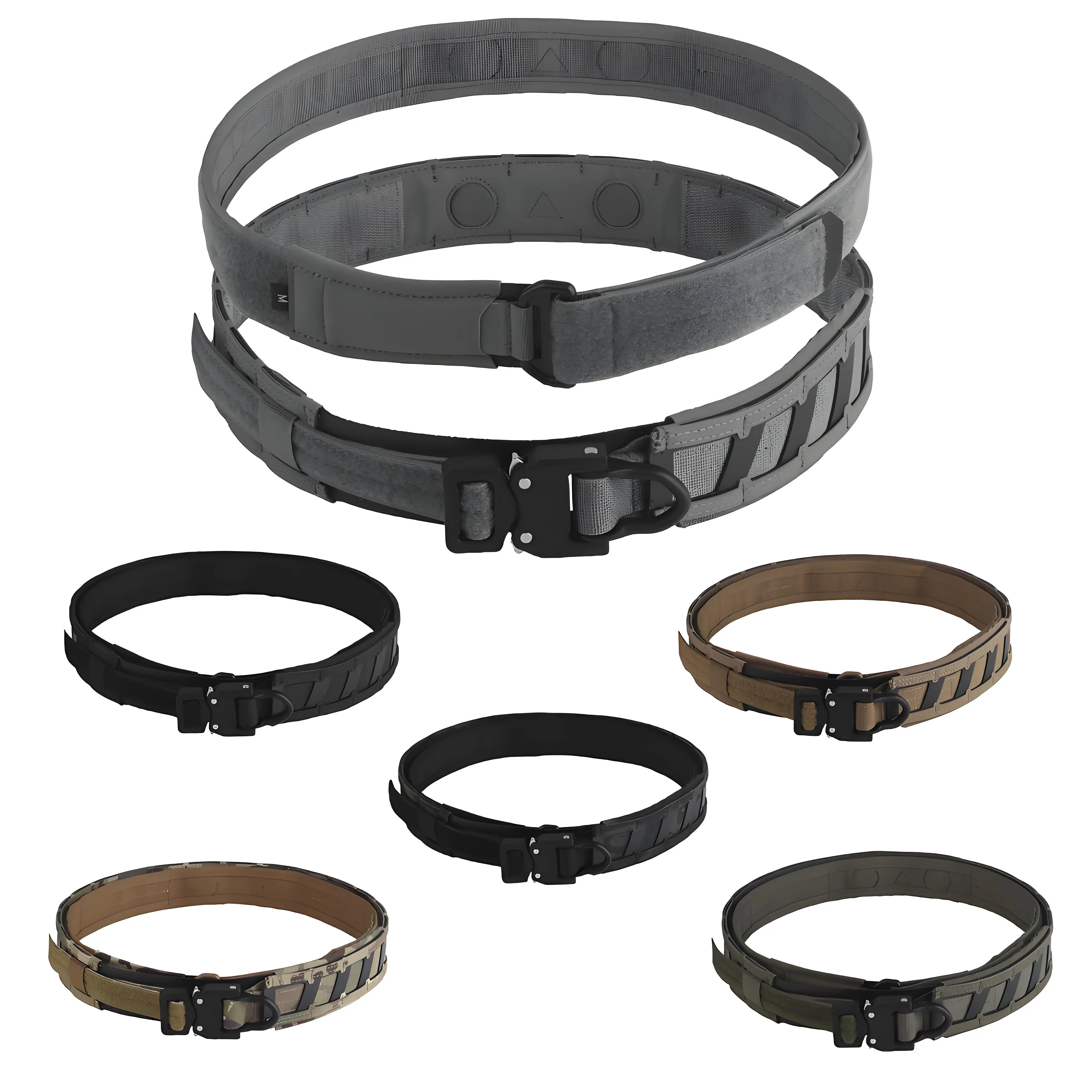 Cinturón táctico magnético, cinturón de batalla Molle de liberación rápida con sistema de posicionamiento magnético, funda RTI/M Compatible con cinturón EDC interno - imagen 2