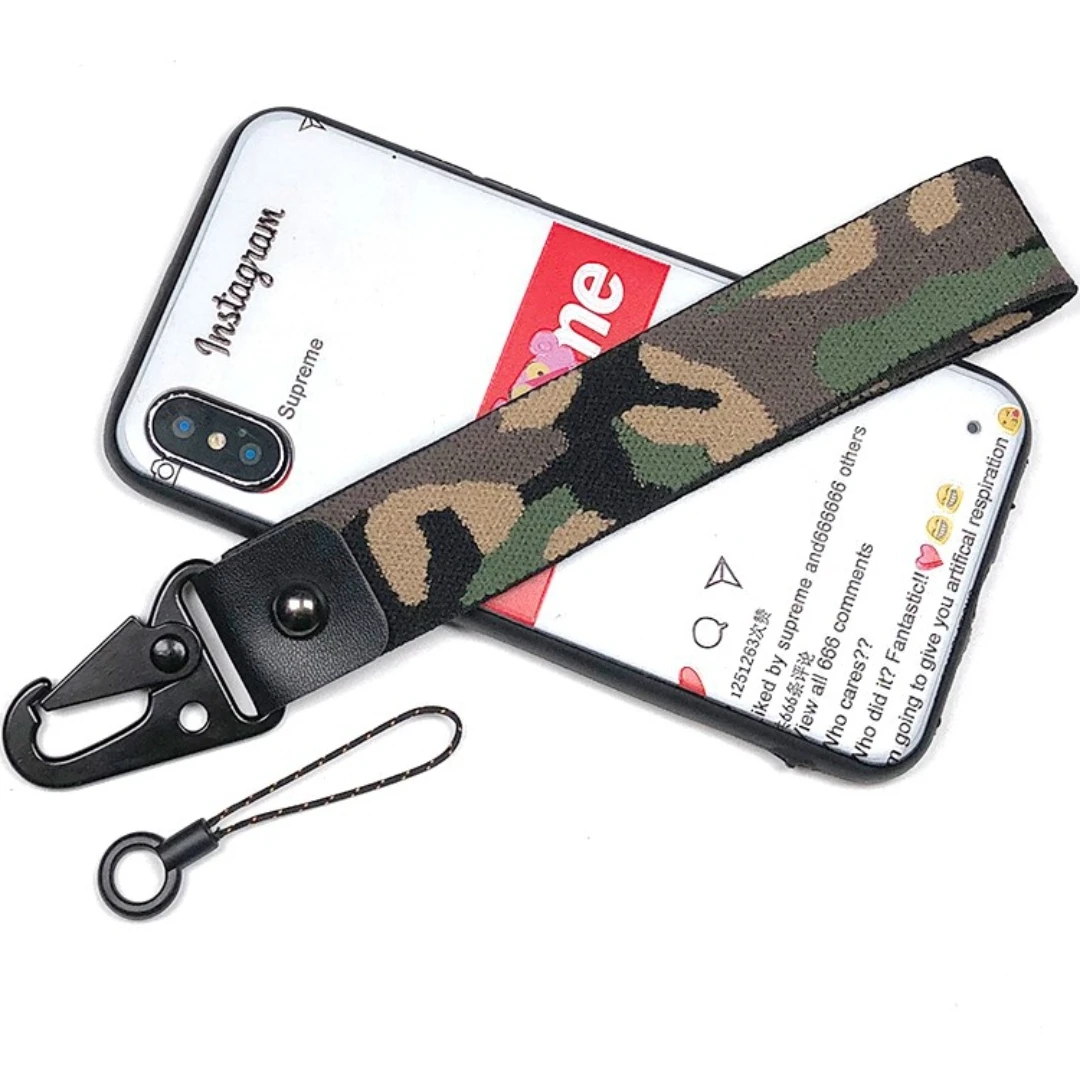 Cordón de camuflaje para cámara móvil, cuerda de muñeca Universal, disco en U, llavero colgante - imagen 3