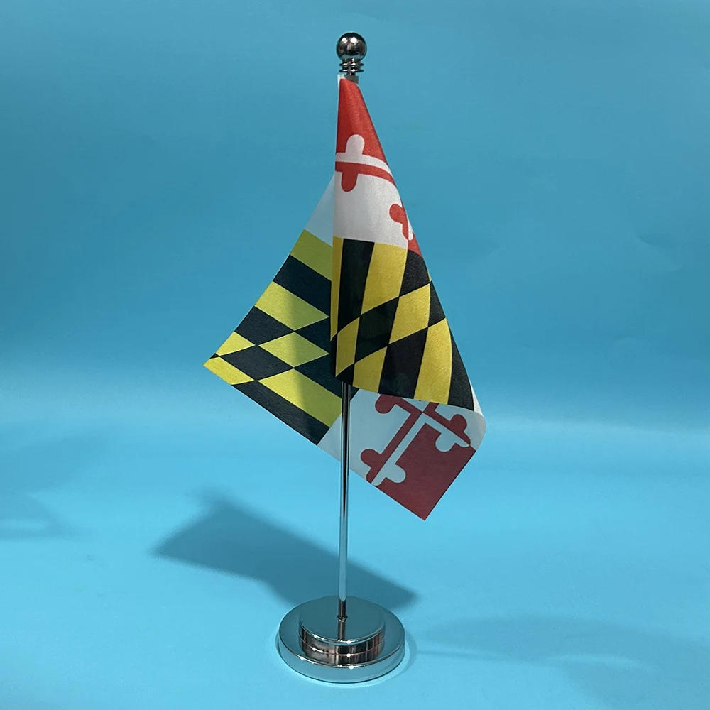 Sky Flag Bandera de escritorio de Maryland en poliéster para mesa - imagen 4