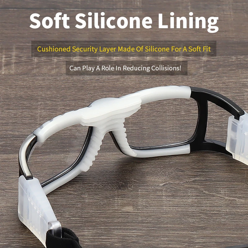 JSJM gafas para deportes al aire libre para hombre, gafas a prueba de viento y polvo, gafas protectoras a prueba de golpes para fútbol y baloncesto, gafas para ciclismo - imagen 3