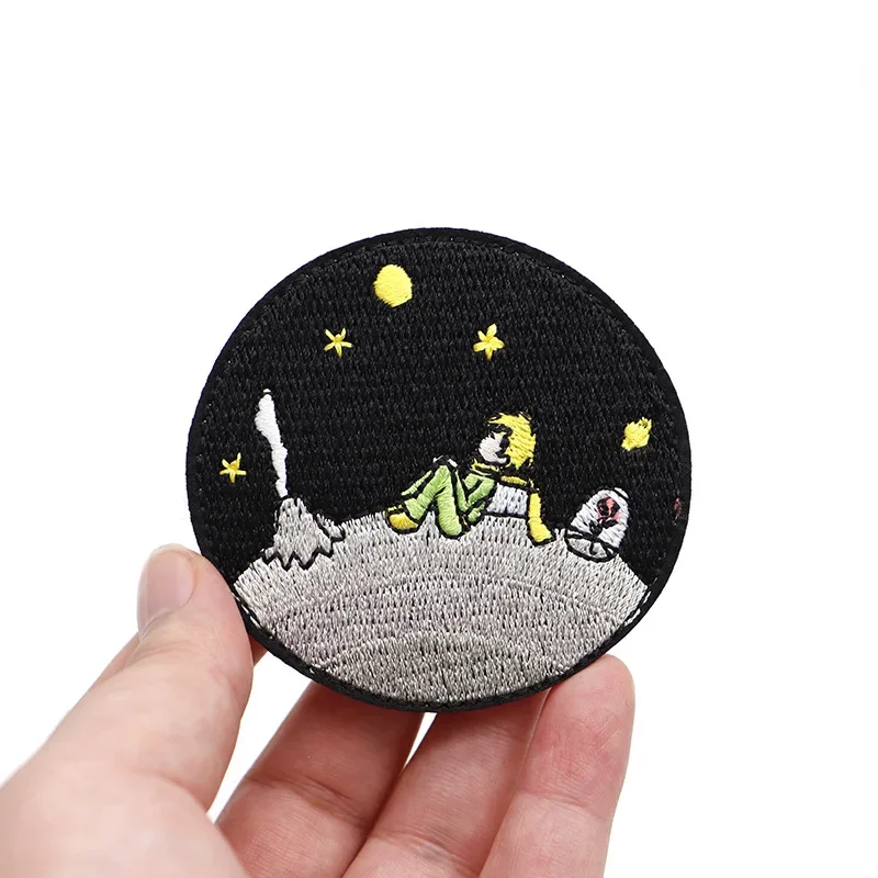 Parches de El Principito diy para ropa de niños, decoración de ropa, dibujos animados, bordado para chaqueta termoadhesiva, coser - imagen 4