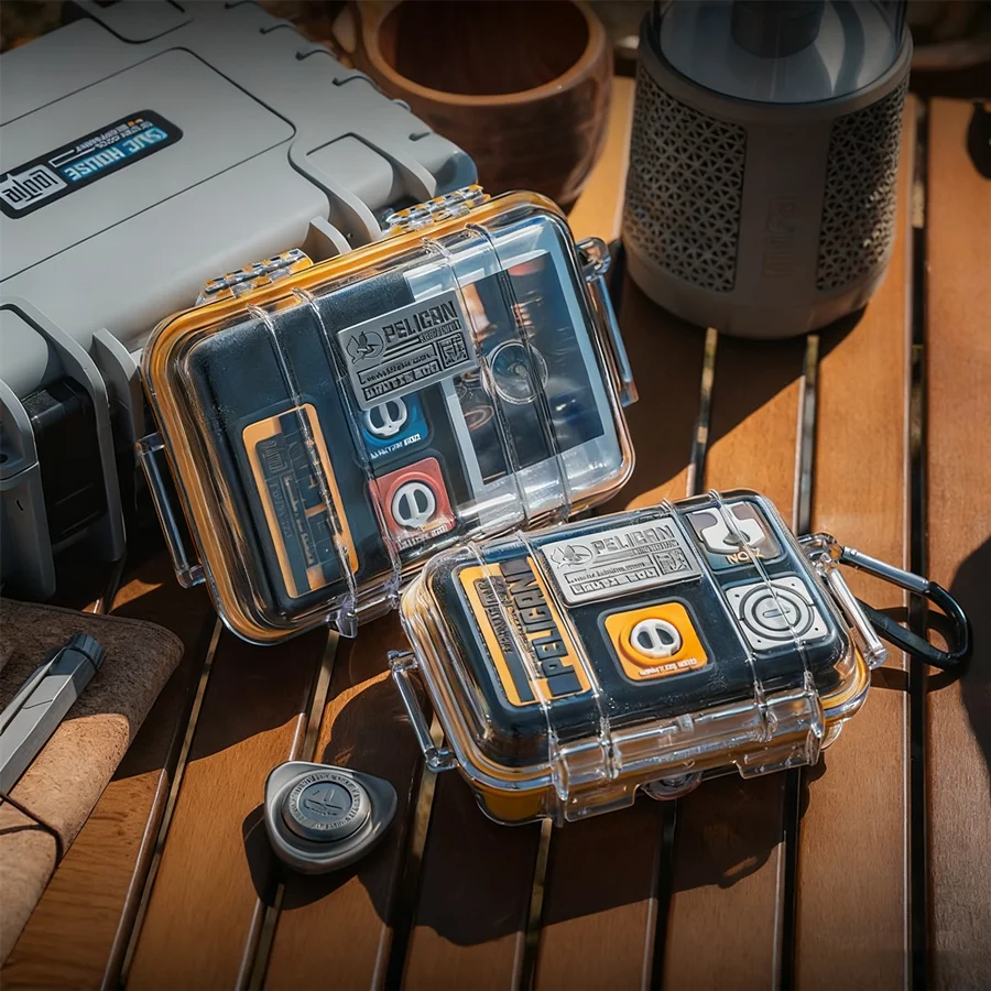 Caja de almacenamiento EDC para exteriores, impermeable, a prueba de golpes, esponja de transporte, funda transparente de PC para Fidget Spinner, contenedor de herramientas pequeñas - imagen 5