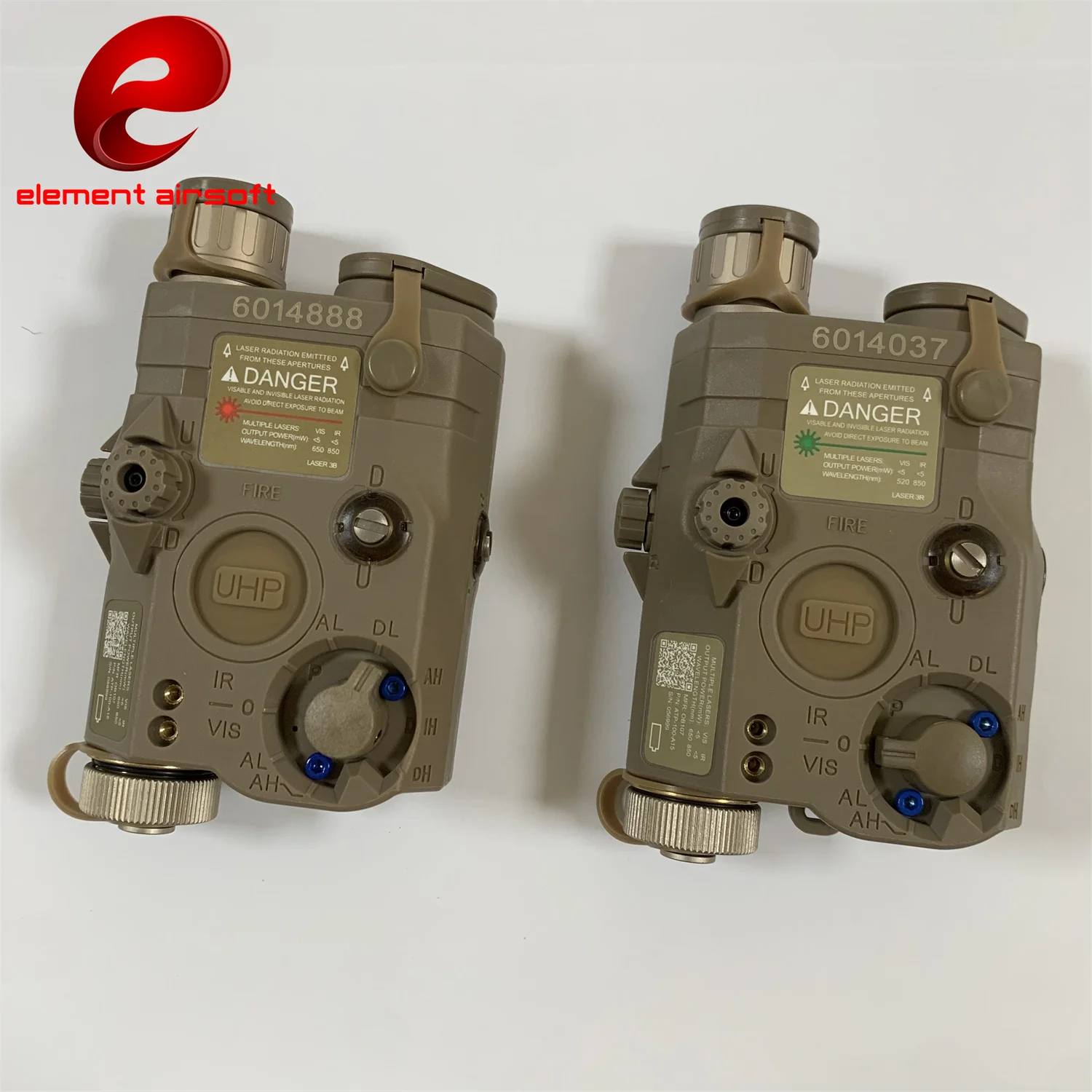 Táctico Airsoft UHP AN PEQ 15 PEQ-15 LA5C punto rojo verde indicador láser IR arma explorador LED AR15 luz ajuste riel de 20MM - imagen 2