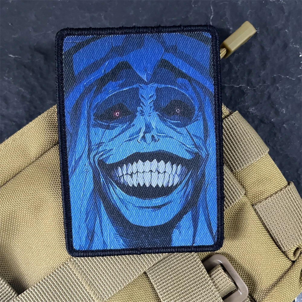 Parche con estampado de Anime japonés, insignia de moral táctica, brazalete fantasma, mochila, pegatina decorativa - imagen 5