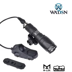 Linterna táctica WADSN M600C con interruptor dual Picatinny