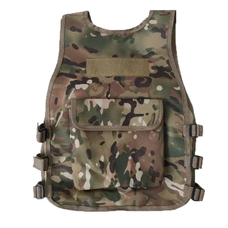 Chaleco táctico para fanáticos del ejército para niños y niñas, chaleco de juego CS de camuflaje para niños, Cosplay de caza, pesca, ropa de juego de guerra CS
