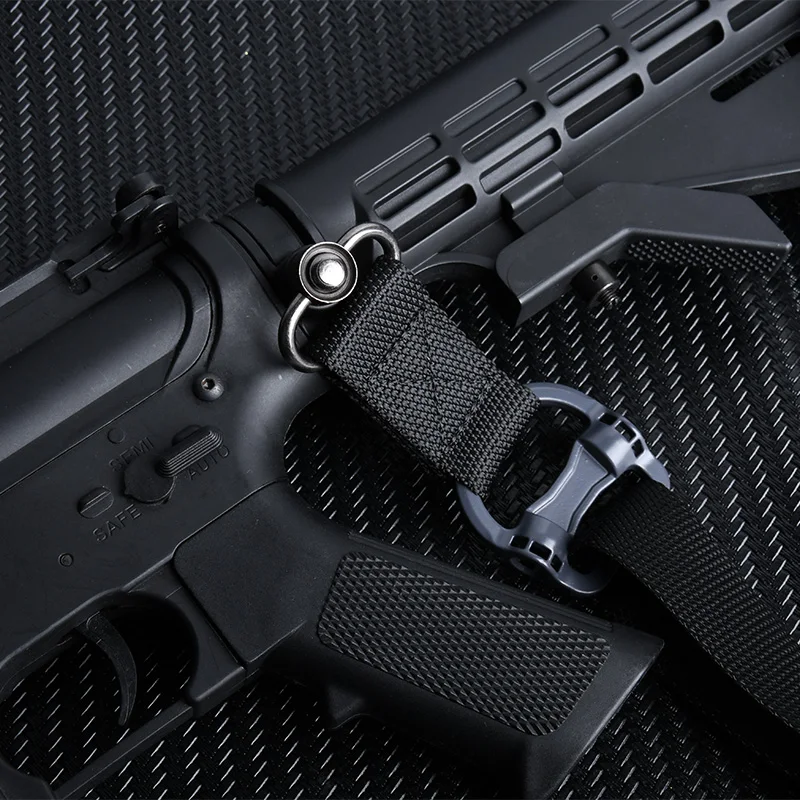 Eslinga ajustable para Rifle MS4, correa de Metal QD, nailon táctico giratorio, arma de 2 puntos, liberación multimisión, acceso de caza Airsoft - imagen 4