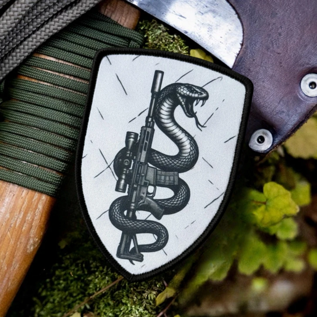 Parche táctico "Sniper" Chevron Morale, parches de gancho y bucle impresos para ropa, brazalete militar táctico, pegatina para mochila - imagen 3