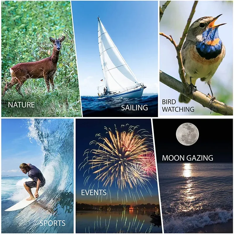 Telescopio Monocular Hd 80X100, telescopio de prisma Bak4 con Zoom de largo alcance con trípode, Clip para teléfono, caza, Camping, observación de aves, senderismo - imagen 4