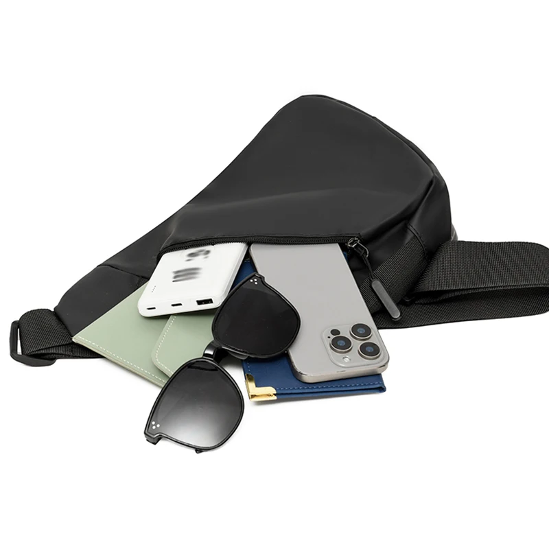 Bolso cruzado para hombre, bolsa de pecho para ciclismo al aire libre, senderismo, Fitness, gimnasio, bolsas de almacenamiento deportivas, bolso de hombro grande para entrenamiento de viaje y escalada - imagen 4