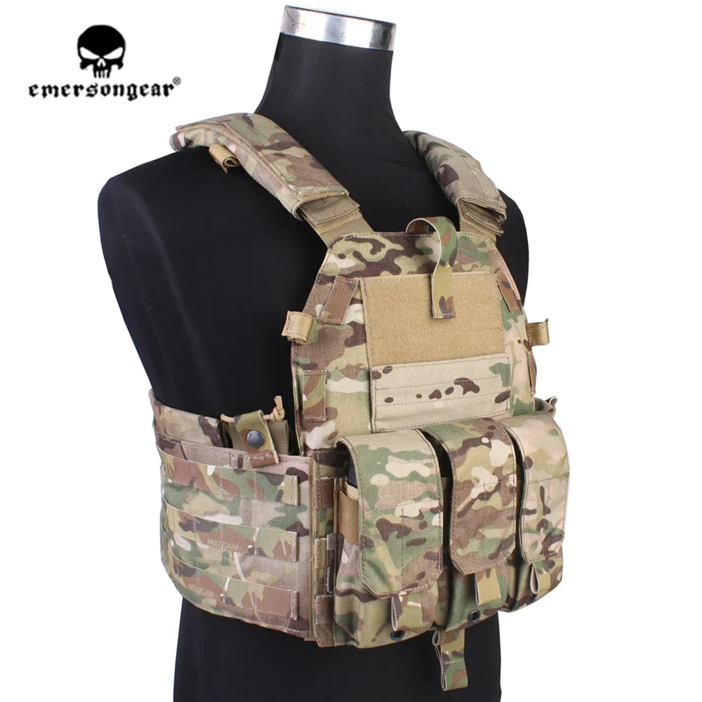 Emersongear 094K M4 tipo bolsa chaleco táctico con bolsa Mag Airsoft al aire libre portador de placa paquete de revistas Trekking caza Nylon - imagen 3