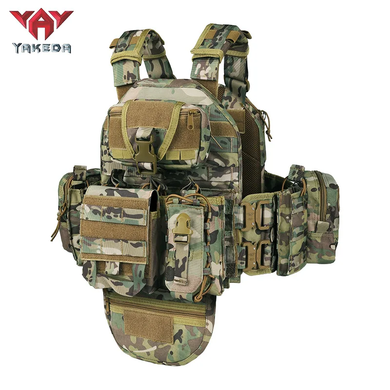 Yakeda-chaleco táctico de nailon 1000D para exteriores, equipo CS, multifuncional, Modular, entrenamiento táctico - imagen 2