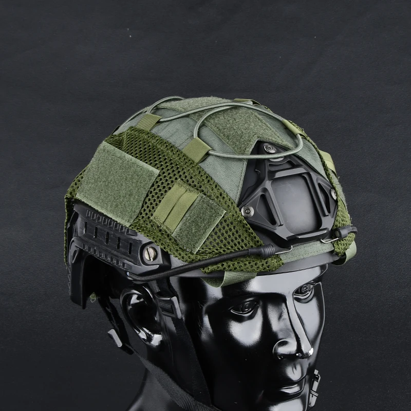 Funda rápida para casco WADSN, MH PJ BJ OPS Core, casco militar de malla transpirable, funda para casco de caza táctica adecuada para casco rápido - imagen 2