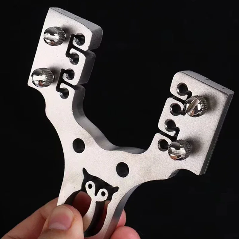 Cabezal de tirachinas multifuncional de acero inoxidable, 16 estilos, 30/40/60, cabezal de soporte grande, tirachinas de varilla larga, accesorios de tirachinas TTF - imagen 4