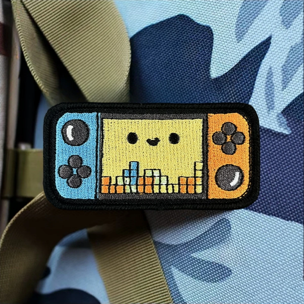 Parche de gancho y bucle bordado Retro Game Boy Overlord, insignia de moral táctica, brazalete militar, ropa, pegatinas para mochila - imagen 3