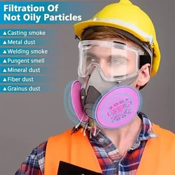 Mascarilla respiratoria media cara reutilizable para vapores orgánicos