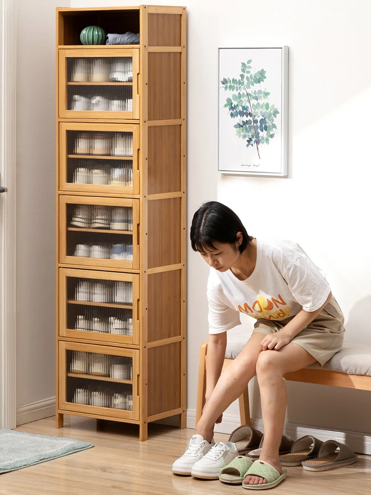 Armario de zapatos, puerta del hogar, Zapatero, herramienta de almacenamiento simple, ahorro de espacio, entrada del dormitorio, carcasa de alquiler - imagen 3