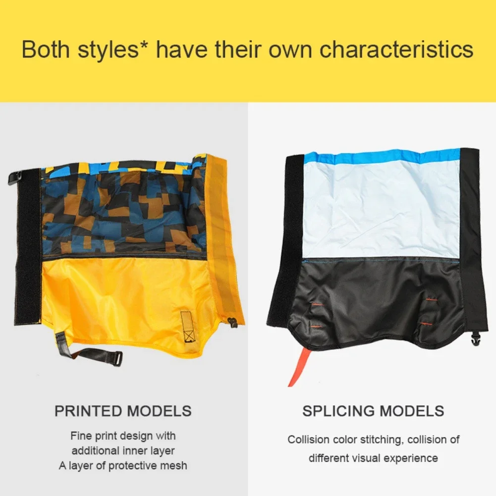 1 par de polainas de esquí impermeables para exteriores para niños, senderismo, nieve, ciclismo, escalada, caza, polainas, calentadores de tobillo para piernas de invierno - imagen 3