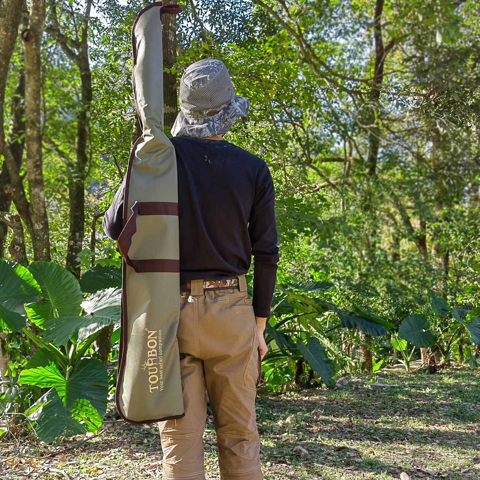 Funda antideslizante de nailon para pistola de Airsoft, bolsa de protección acolchada suave, portador de transporte para caza, color verde, Tourbon - imagen 3