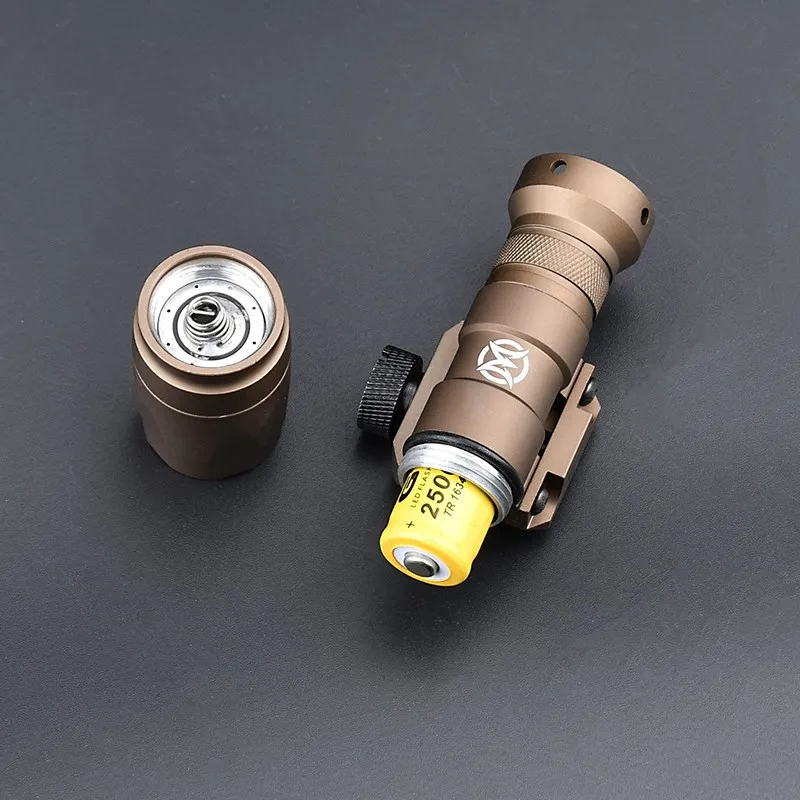 M300 M300A linterna táctica Wadsn Scout Light MINI Weapon Light Fit 20mm Rail Outdoor Airsoft Hunting Spotlight Switch Set - imagen 5