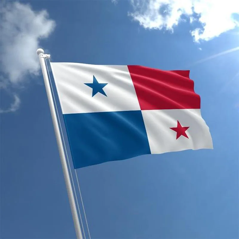 5 unids/lote bandera nacional de Panamá 90x150cm bandera de Panamá bandera nacional de la República de Panamá al por mayor
