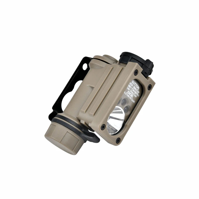 WADSN Sidewinde 2 lámpara para casco, luz LED IR blanca, roja y azul, linterna estroboscópica para arco rápido, riel de 20mm, faro táctico para caza - imagen 5