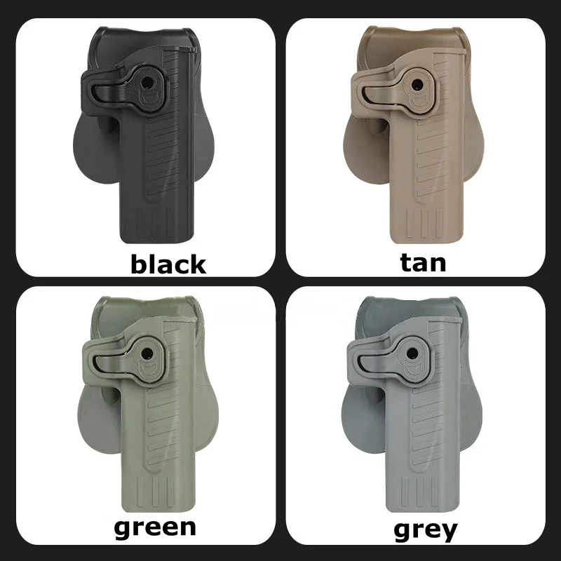 Funda de pistola táctica para diestros, funda de pistola de caza Airsoft para STI 2011, serie Hi-Capa, Tokyo Marui WE KWA KJW Colt 1911 - imagen 2