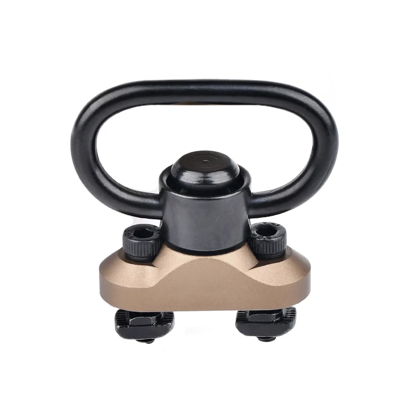 Hebilla de correa trasera de Metal MLOK/KEYMOD, hebilla QD de liberación rápida, hebilla de mariposa, base de fijación, accesorio de juguete giratorio - imagen 2