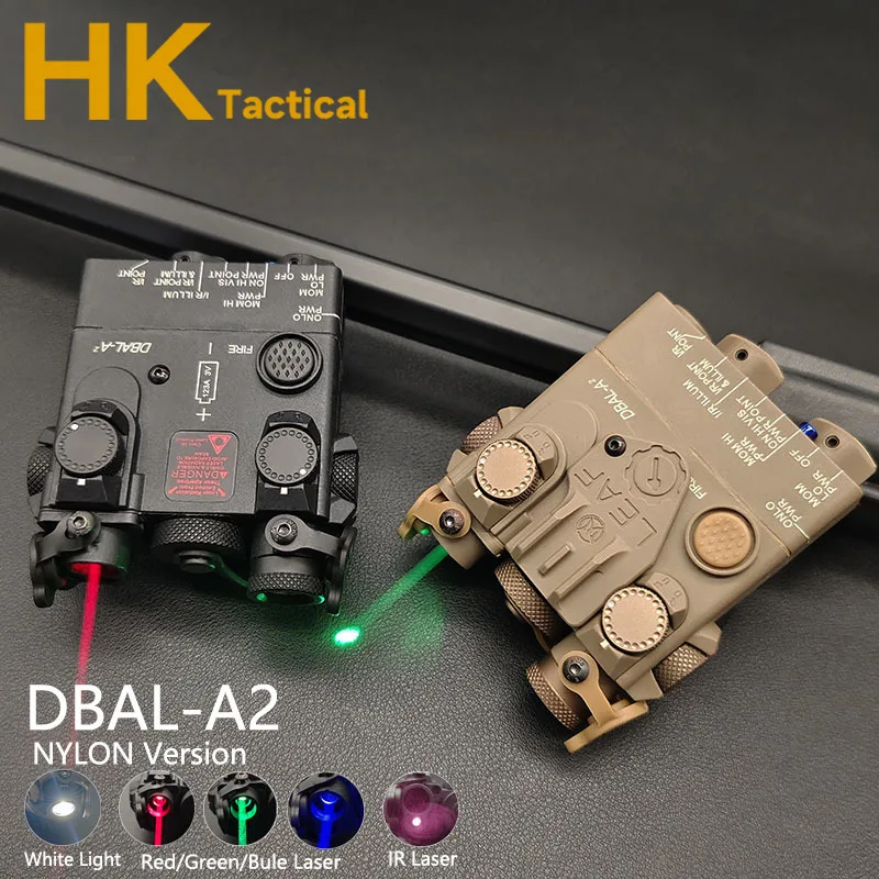 DBAL-A2 de nailon táctico para Rifle de caza, linterna LED estroboscópica, Láser de punto rojo, verde y azul, mira de puntería IR - imagen 3