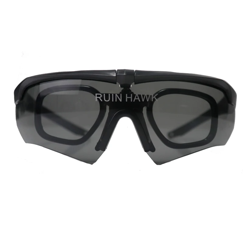 Gafas de tiro al aire libre para hombre, gafas deportivas polarizadas tácticas, gafas militares, gafas de sol del ejército, 3 lentes - imagen 3