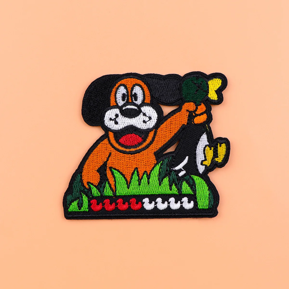 Parche divertido para planchar con forma de perro, parche para ropa, parche bordado de pato de dibujos animados, accesorios de ropa, pegatinas de costura - imagen 3