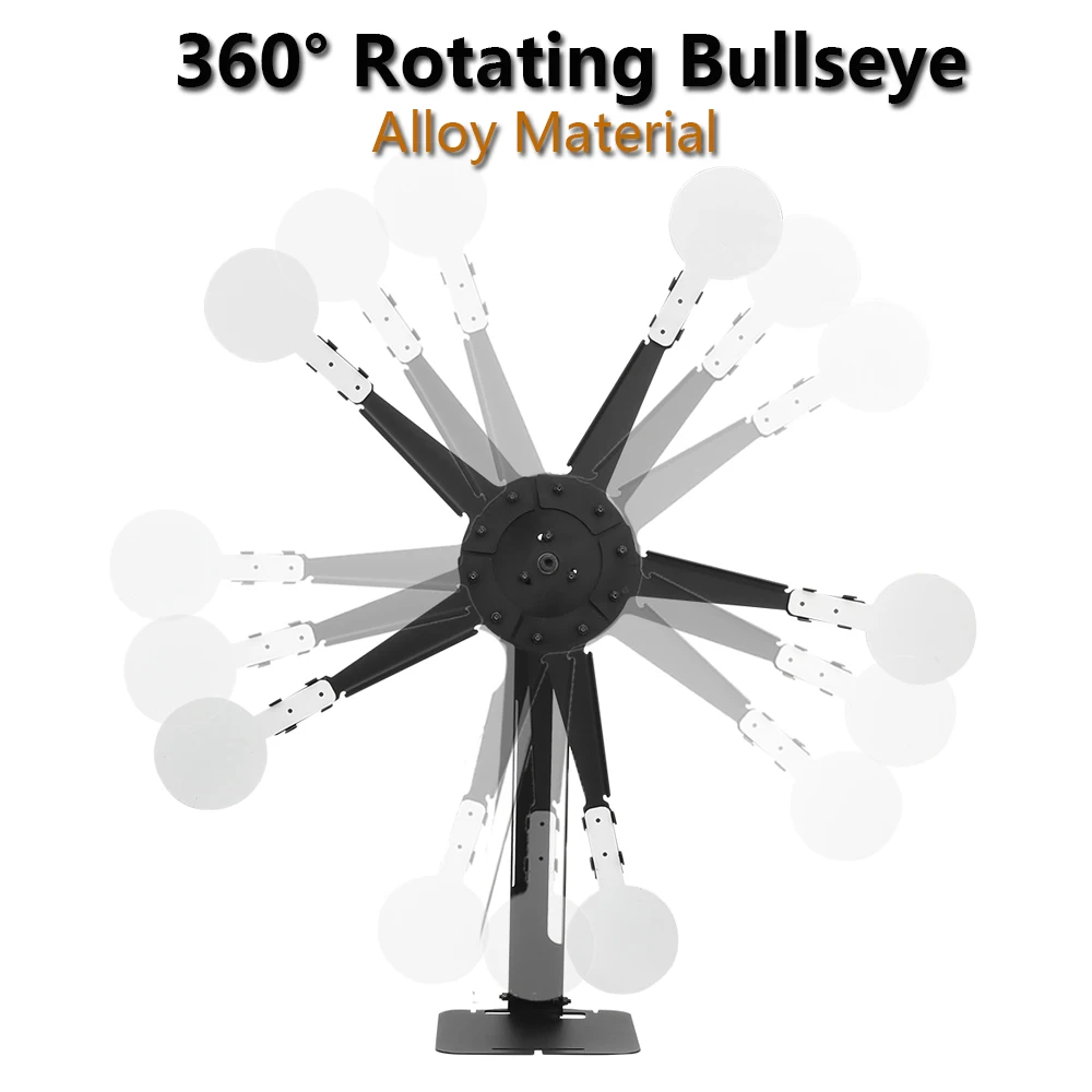 Objetivo de tiro giratorio de 360 °, objetivo magnético de entrenamiento móvil de cinco puntos, Material de aleación, objetivo de tiro de caza - imagen 2