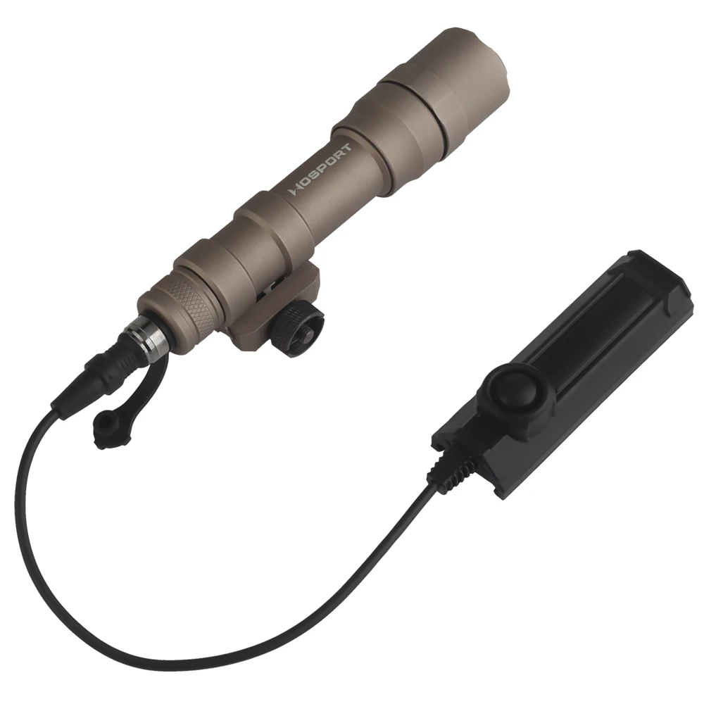 Linterna de alta potencia S-M600DF con interruptor de cable de cola de rata, carril Picatinny adaptado, luz de 800 lúmenes para caza y tiro - imagen 3