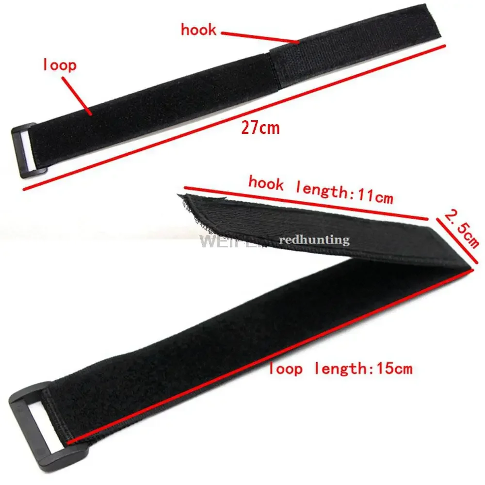 5/10 Uds. Hebilla inversa de nailon, cinta de sujeción con gancho, bridas para cables autoadhesivas, correa de sujeción para muñeca, tira Molle adhesiva - imagen 3