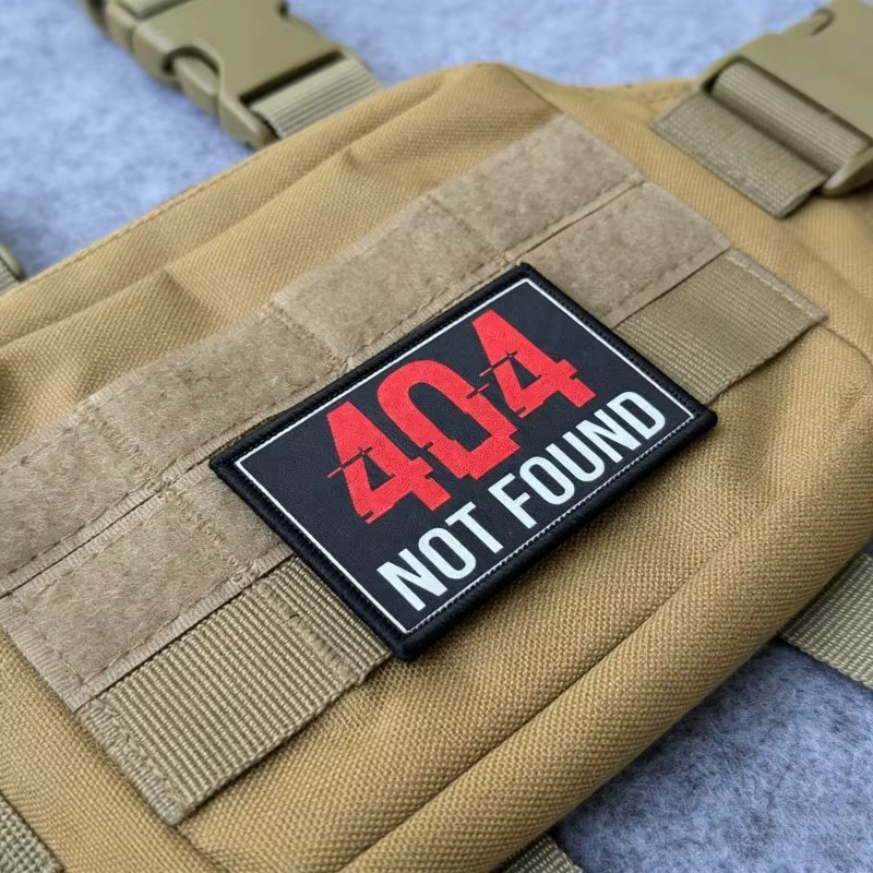Parche táctico moral 404 Not Found velcro gancho-bucle para mochila - imagen 4