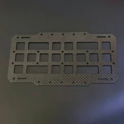 Panel MOLLE rígido fibra carbono para visera coche – Organizador EDC