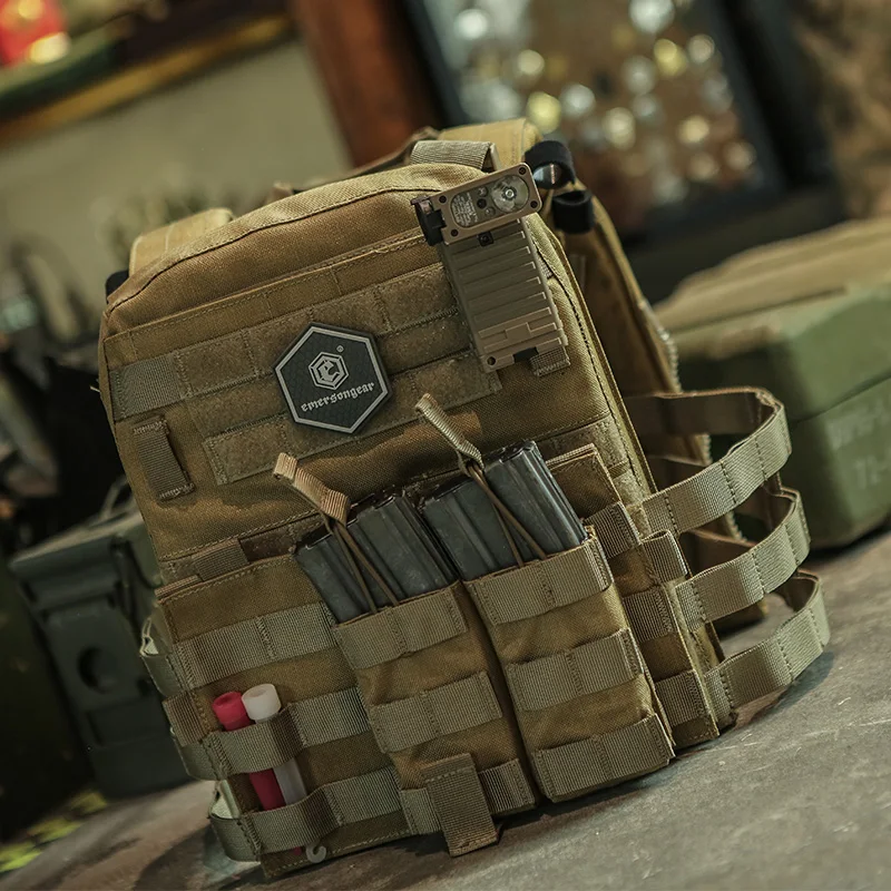Emersongear para chaleco táctico estilo AVS portador de placa ligero MOLLE Airsoft caza al aire libre combate protector 11,11 ventas - imagen 5