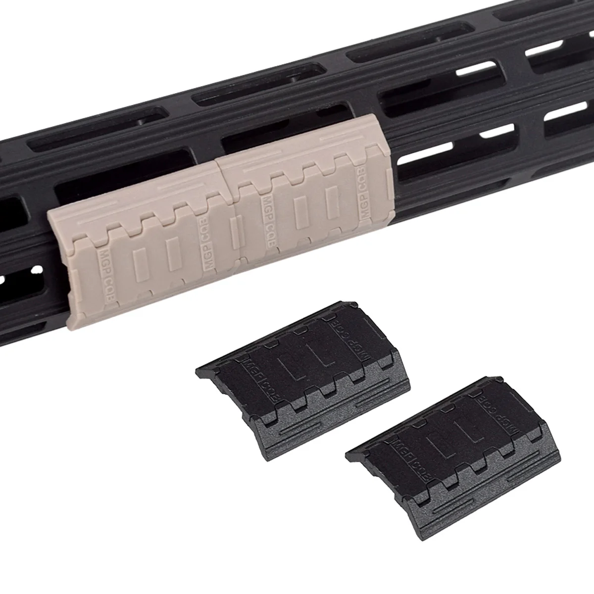 Kit de cubierta de riel táctico Keymod M-LOK, Rifle de caza Airsoft MLOK, Protector de tope de mano BCM Keymod MOD Rail con soporte de orificio giratorio - imagen 5