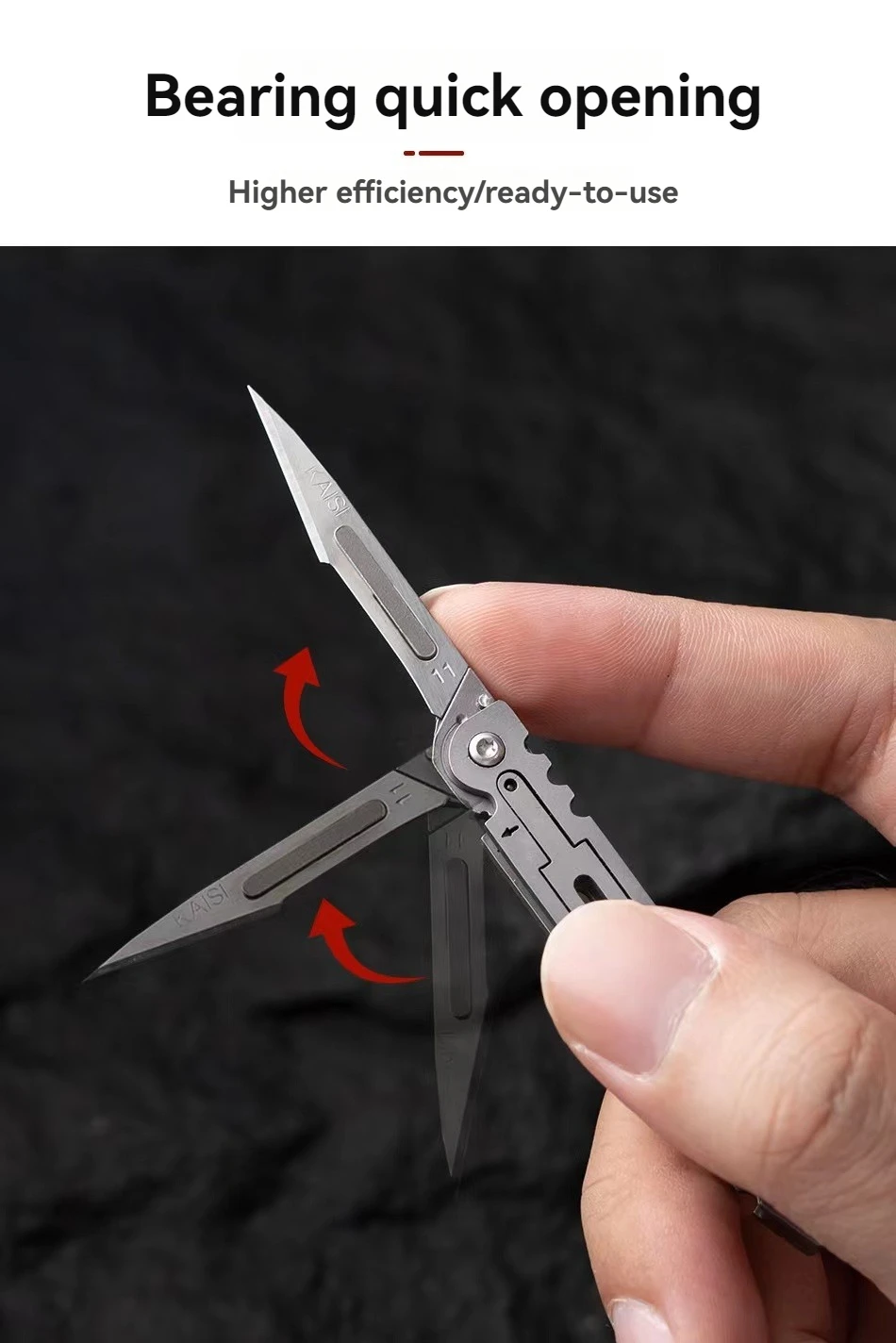 Mini cuchillo de arte portátil JIANLAI con acabado recubierto