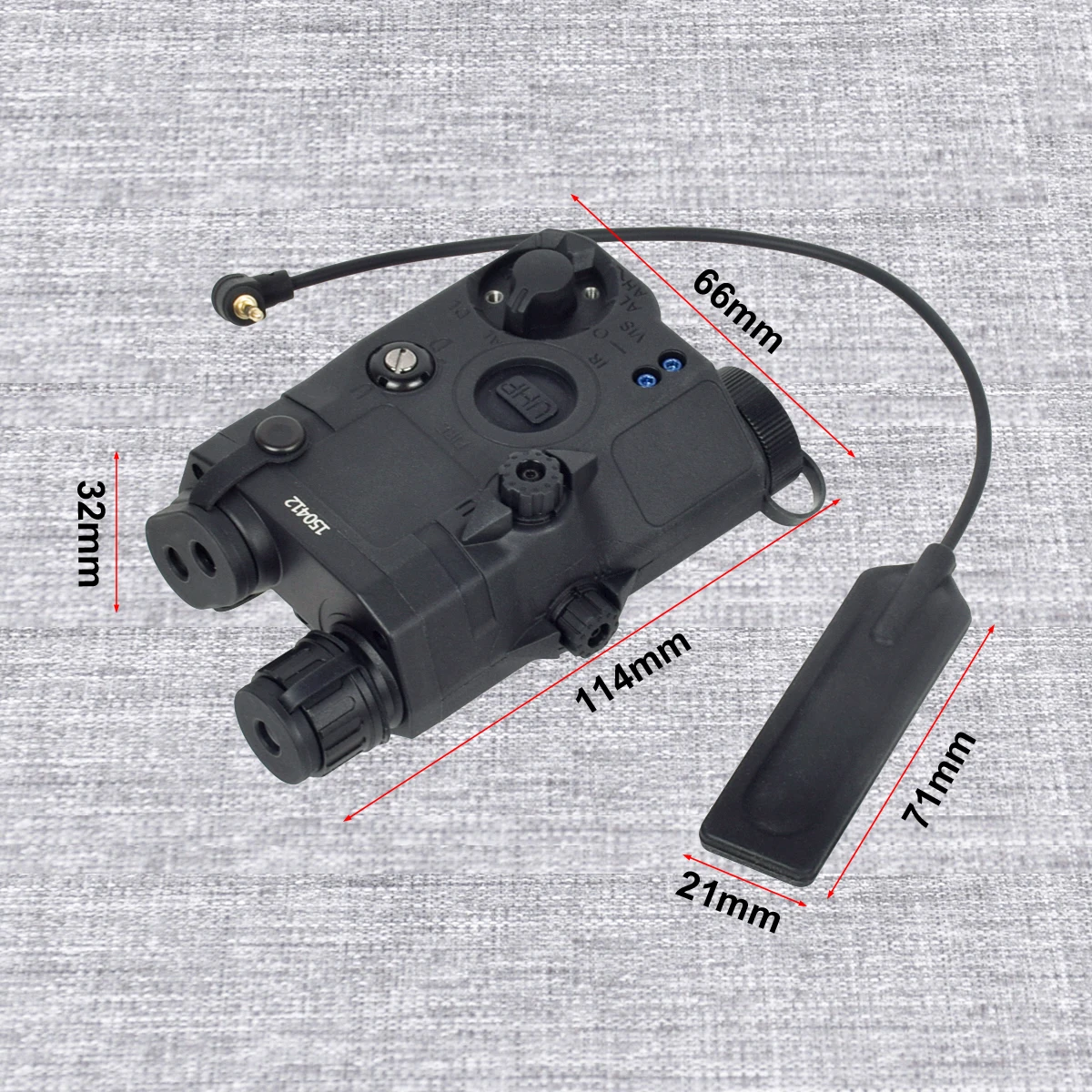 Táctico UHP AN PEQ 15 PEQ-15 punto rojo verde azul mira láser IR luz de relleno SureFire M600 armas explorador luz LED ajuste riel de 20MM - imagen 4