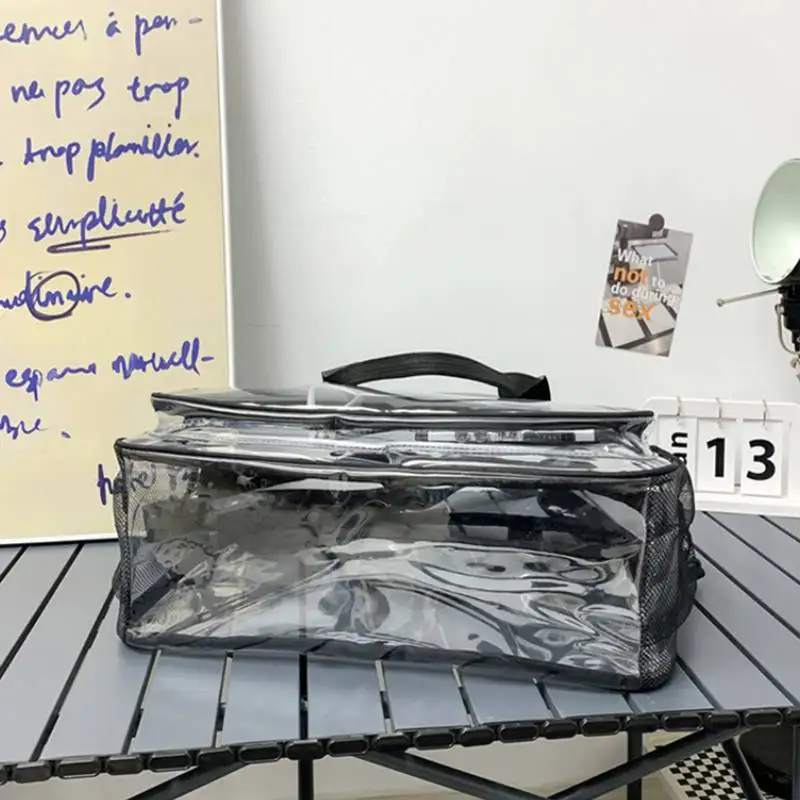 Bolsa de lona transparente para deportes de verano, bolsas transparentes de PVC para gimnasio, Fitness, Yoga, natación al aire libre, Camping, bolso de viaje, bolso de equipaje - imagen 5